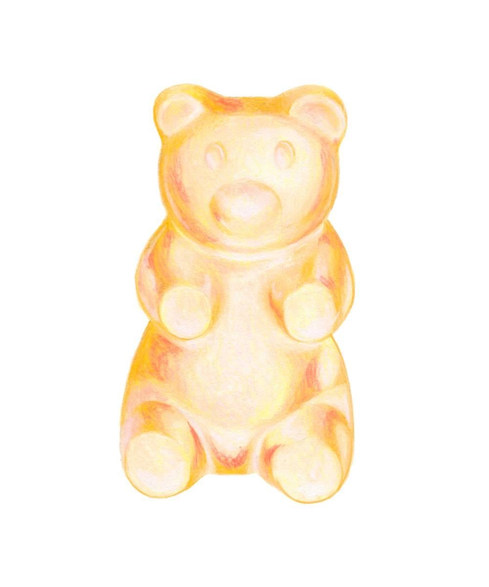 Kendyll Hillegas Animal Print - Gummy Bear Yellow