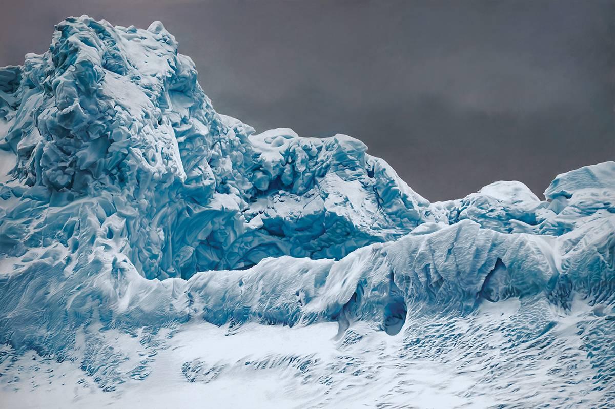 Zaria Forman Landscape Print - Whale Bay, Antarctica No.1 Limited Edition Print