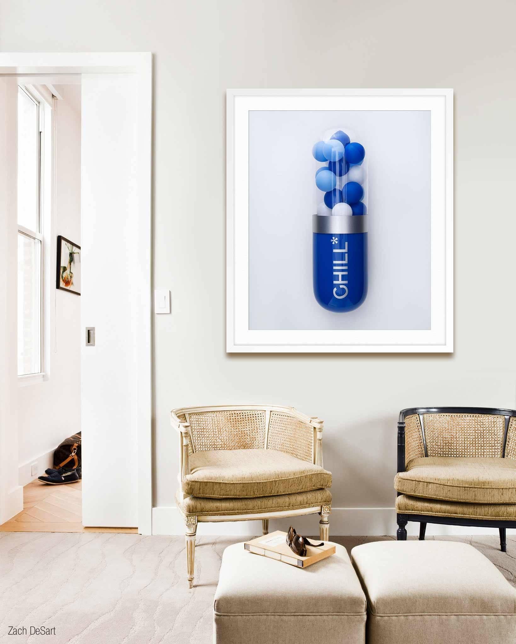 BLTC: Chill* - Limited Edition Print - Blue Still-Life Photograph by Edie Nadelhaft