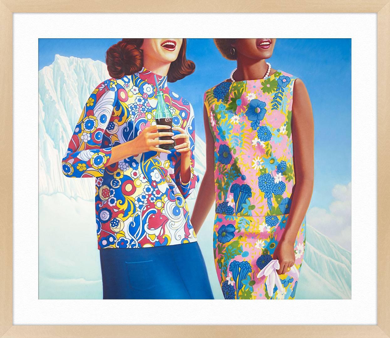 Mixed Colorful Separates - Gray Figurative Print by James Rieck