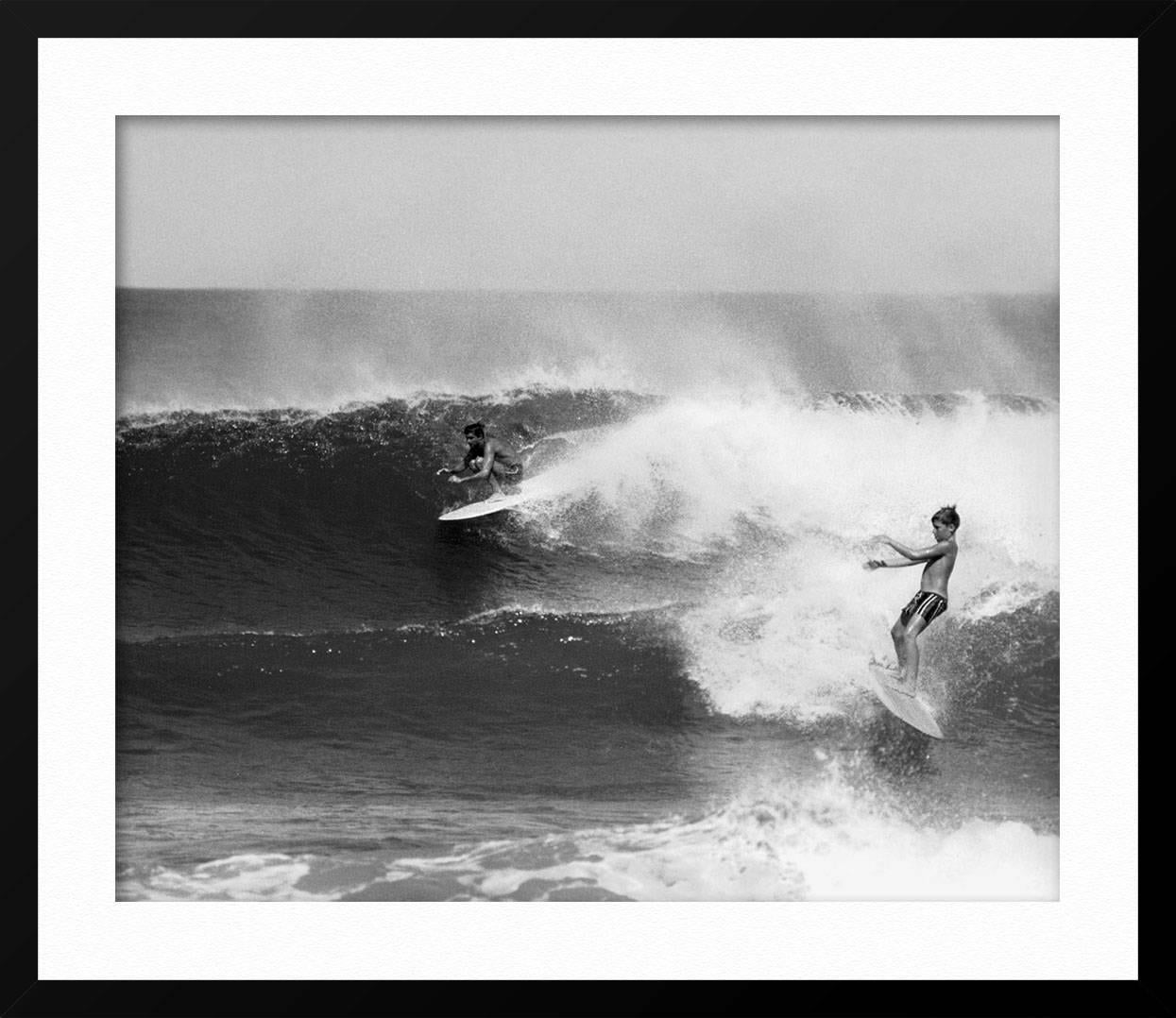 ABOUT THIS PIECE: This vintage surf photograph by Grant Rohloff was taken in Waimea Bay, Hawaii. Please note that these are exclusive archival photographs from the Rohloff estate as reflected in the prices. Grant Rohloff was a legendary photographer
