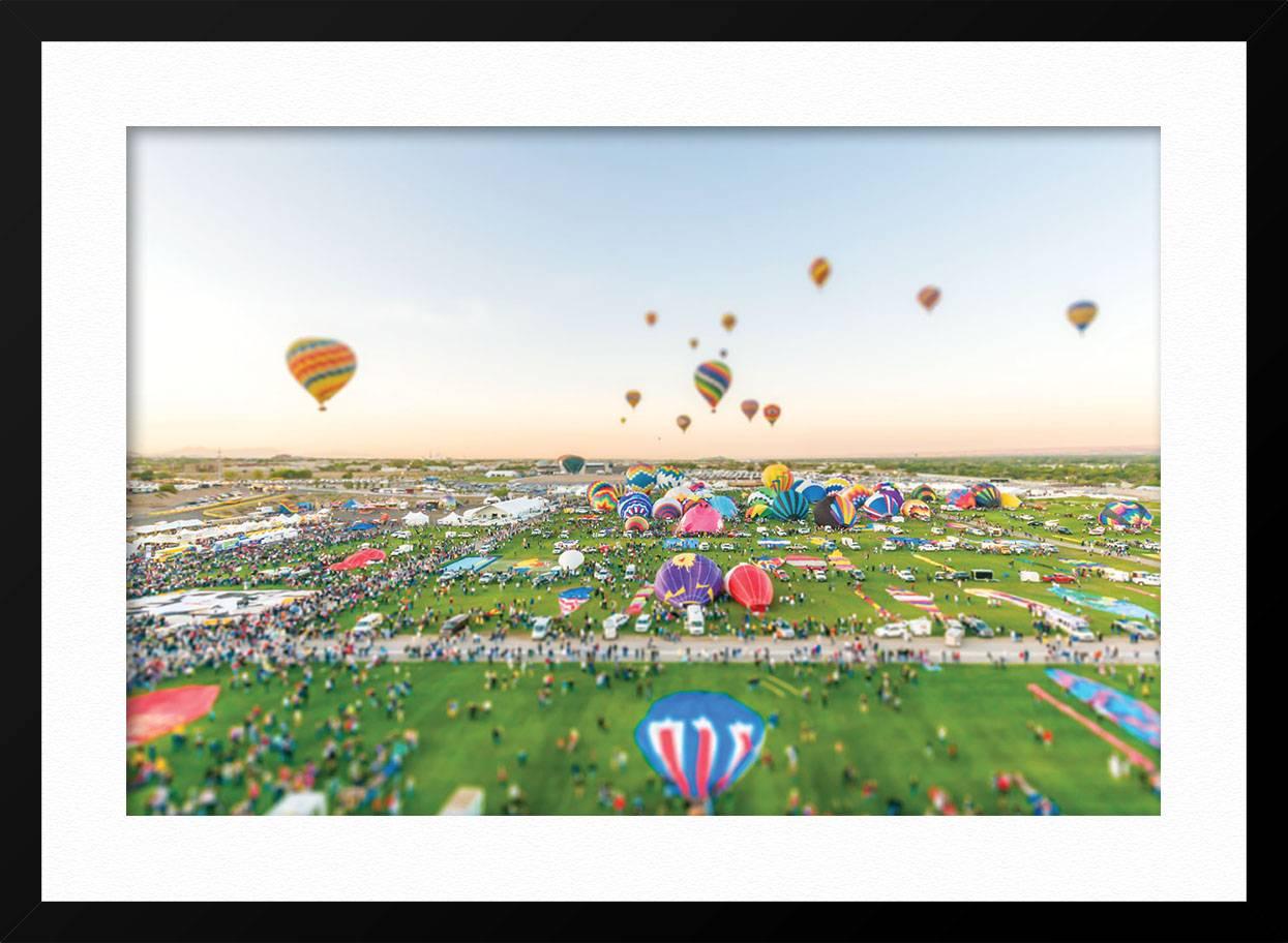 ABOUT THIS PIECE: I went to the Albuquerque International Balloon Fiesta in New Mexico for my birthday. I was lucky enough to get a ride on one of the balloons as there are over 100,000 people at this event annually. It is by far the most colorful