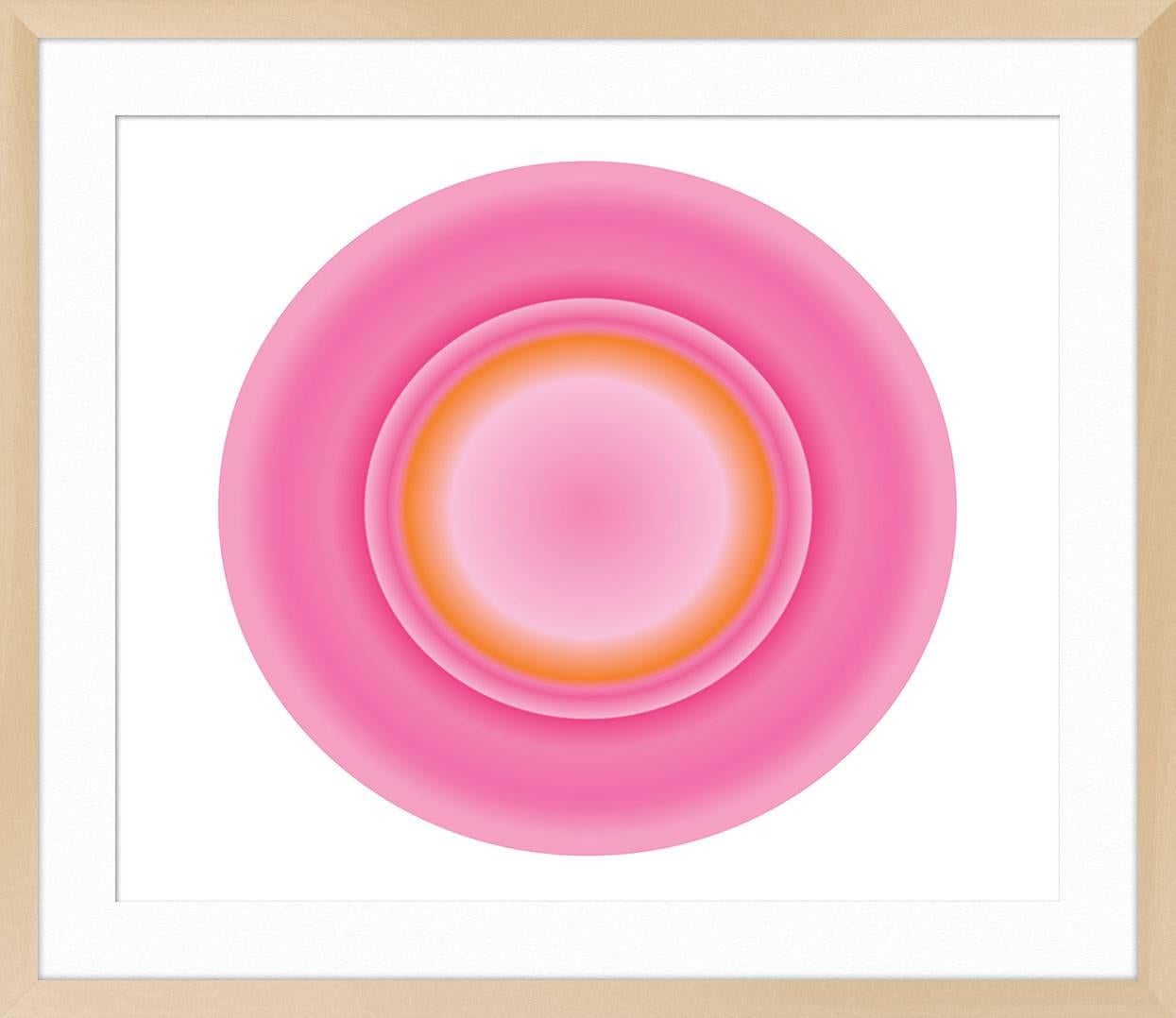 Fuchsia and Orange Circle 3