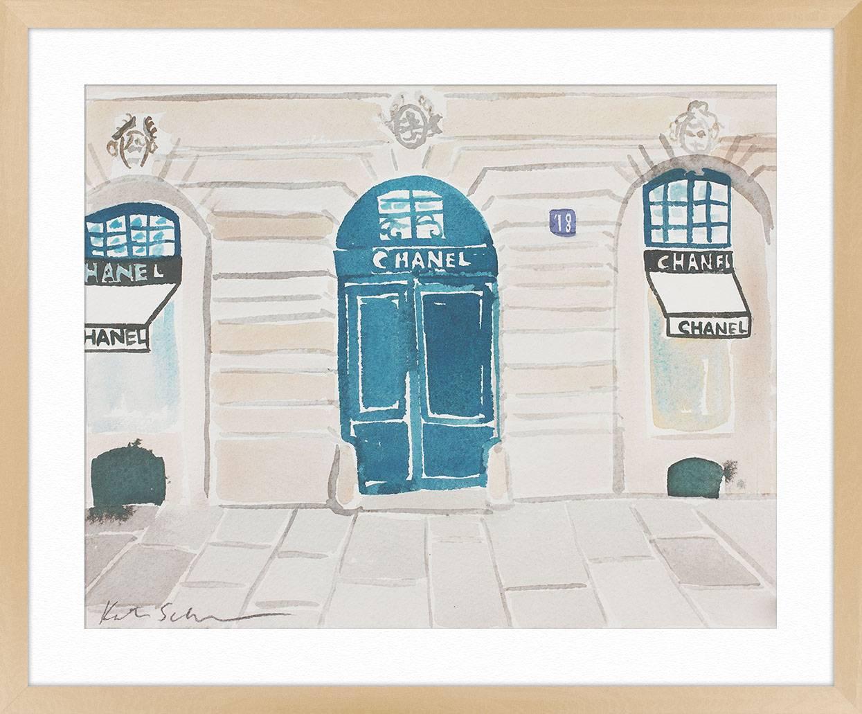 ABOUT THIS PIECE: In September 2014, I travelled to Paris to paint In Residence during fashion week. I worked on location, painted from life, and cataloged items found in situ. I approached my subject matter with a stylistâ€™s eye, isolating my