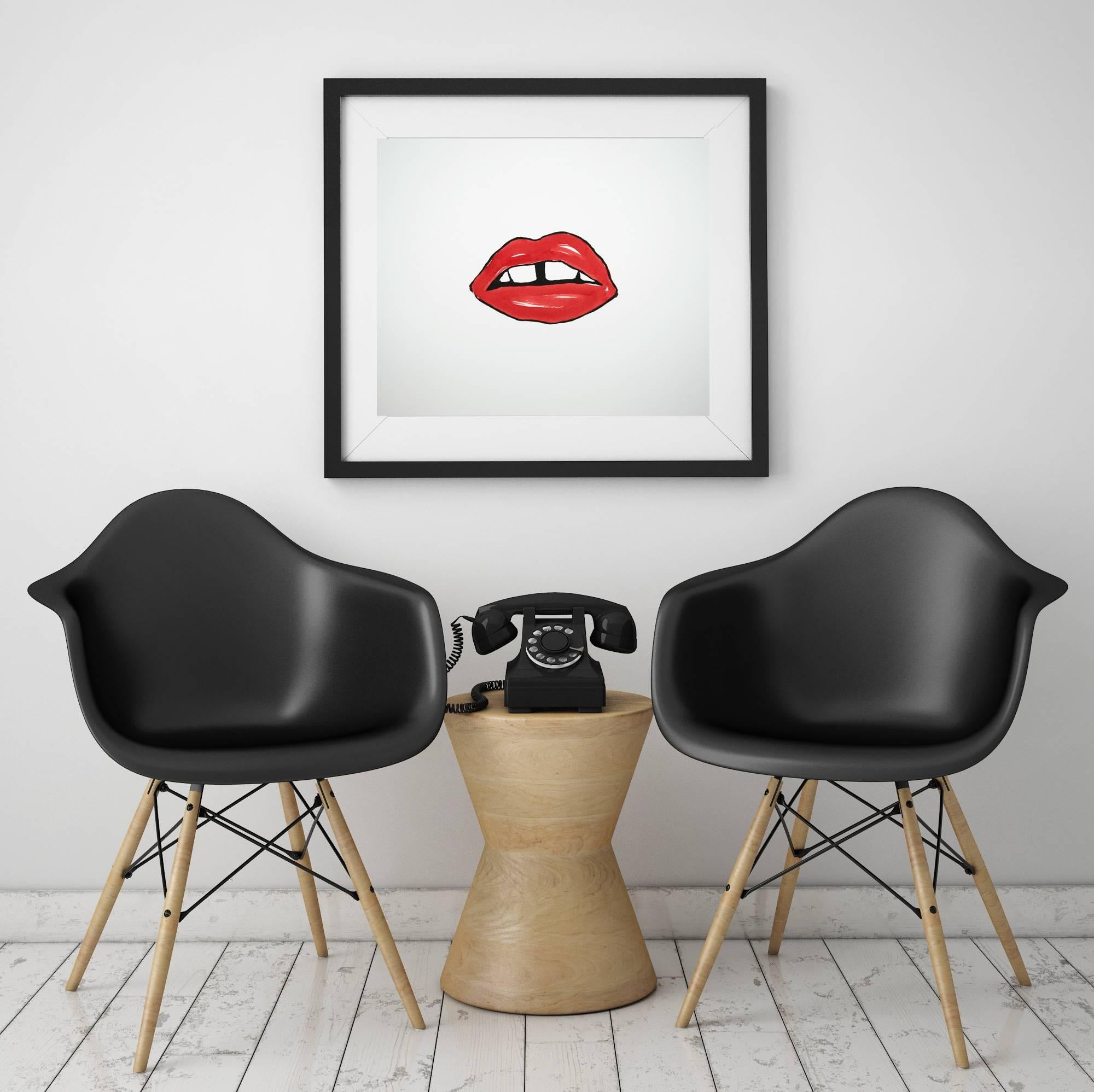 Georgia May's Lips - Print by Jennifer Ament