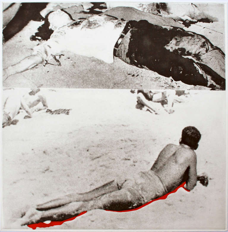 Two Figures (One With Shadow) - Print by John Baldessari