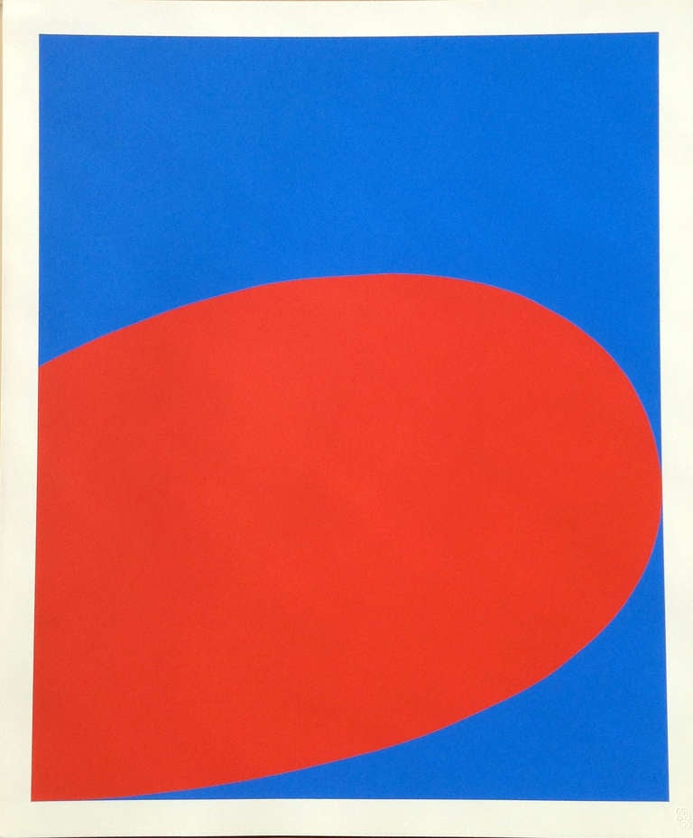 Red/Blue - Print by Ellsworth Kelly