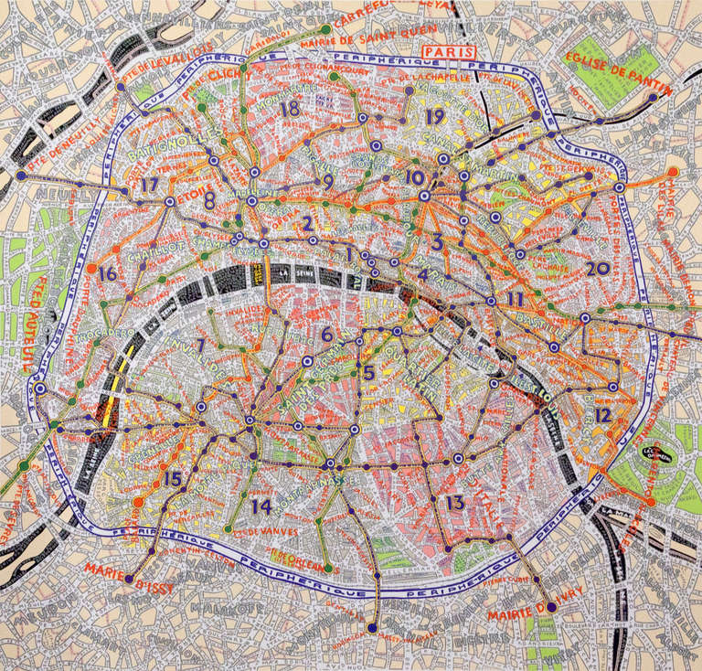 Paris - Print by Paula Scher