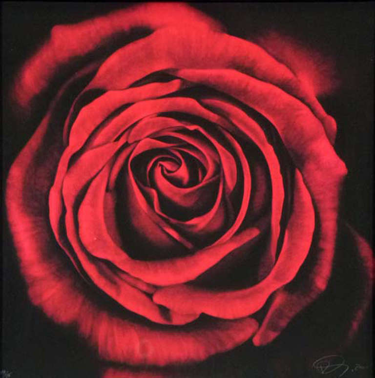 Untitled (Rose) - Print by Robert Longo