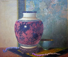 Still Life of a Vase and Beads