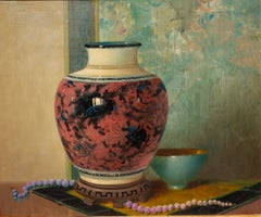 Still Life of a Vase and Beads
