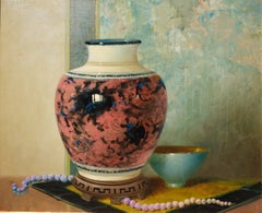 Still Life of a Vase and Beads