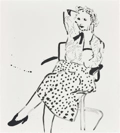 Celia in a Polka Dot Skirt