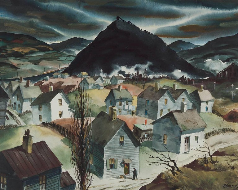 Henry Martin Gasser Study for “Return to Slag Valley”, Painting For