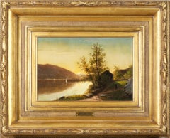 Sonnenuntergang am Fluss