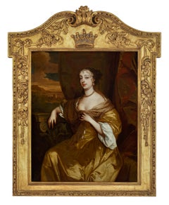 Ritratto di Sarah Bodvile, contessa di Radnor, con un abito color ruggine, Manor House