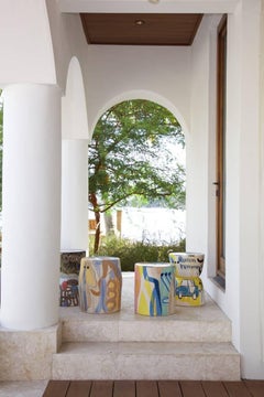 tabourets de jardin en céramique