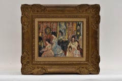 Elegant company during a matinee - Expressionist Academie Beaux Arts Paris