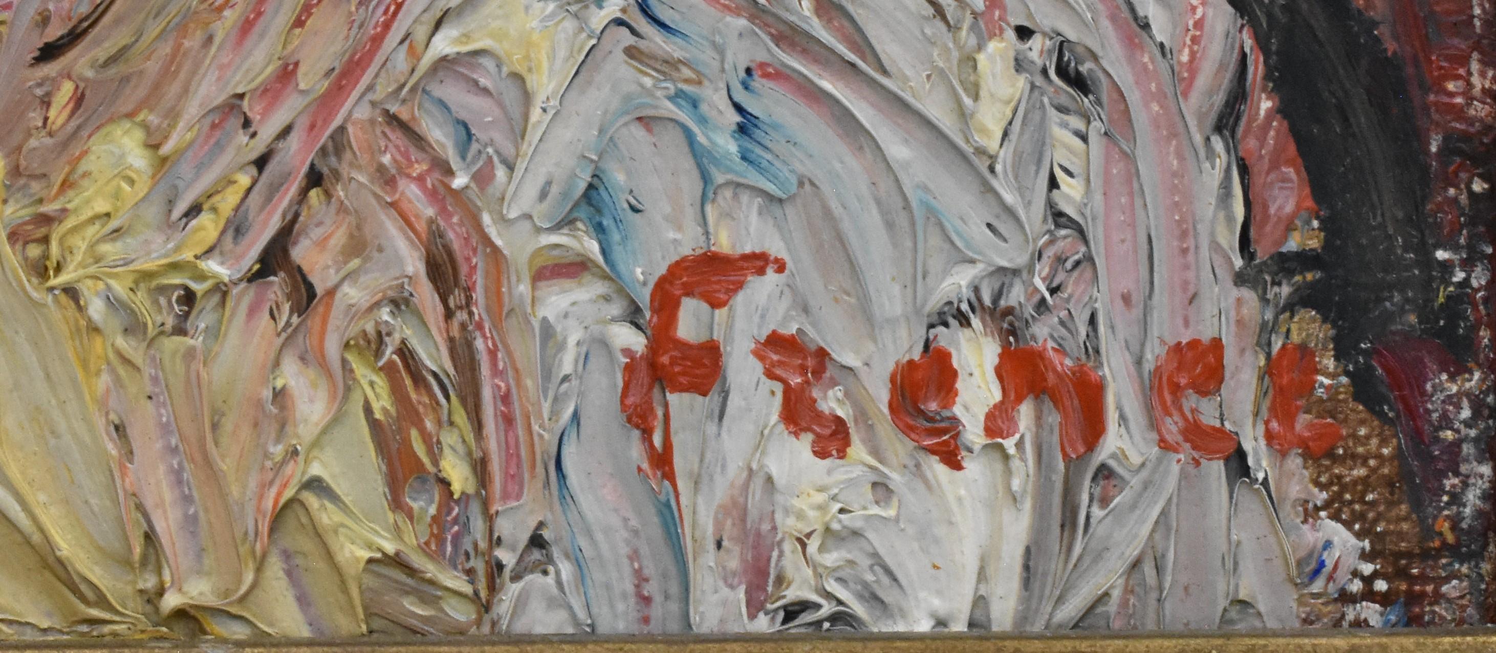 Elegant company during a matinee - Expressionist Academie Beaux Arts Paris For Sale 1