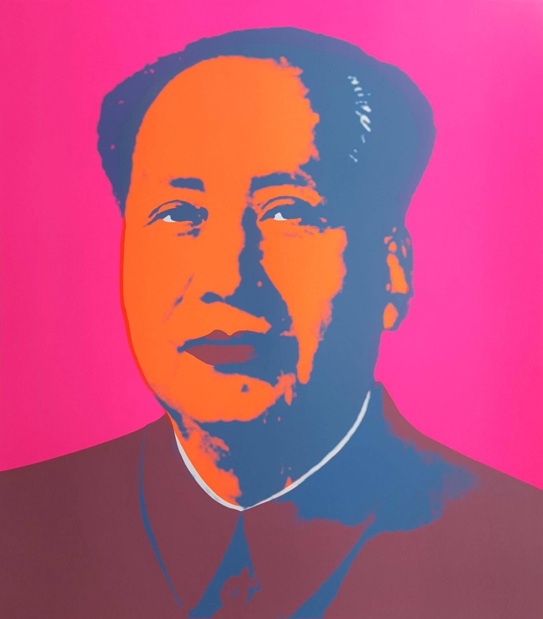 Andy Warhol Portrait Print - Mao