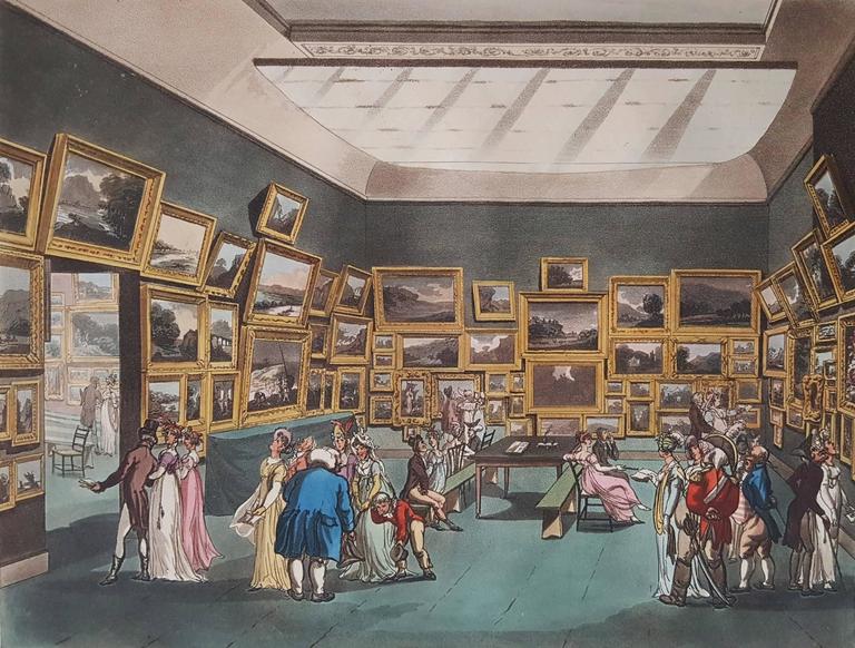 Thomas Rowlandson - Exhibition of Water Coloured Drawings, Old Bond