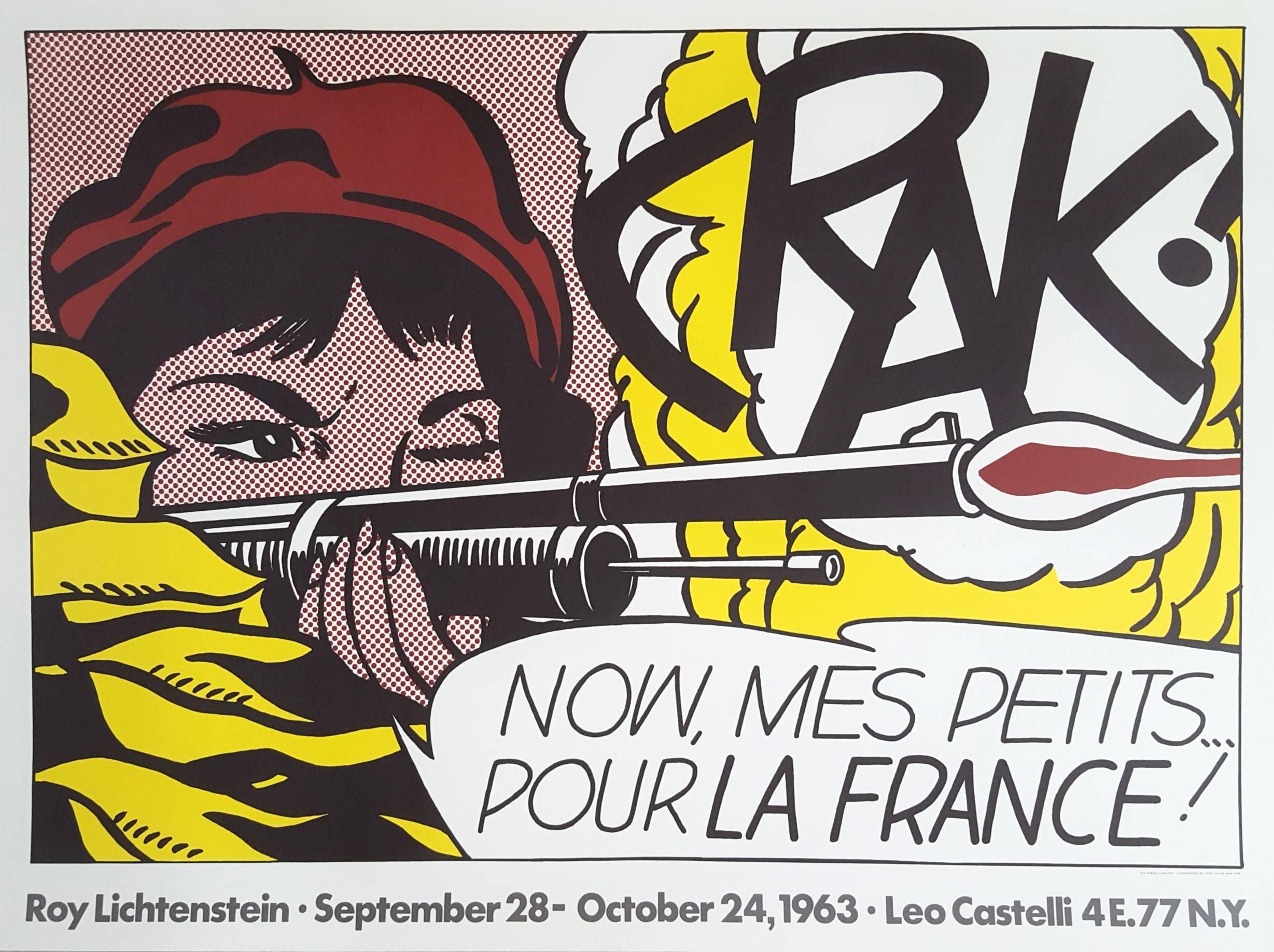 Roy Lichtenstein Figurative Print - CRAK!