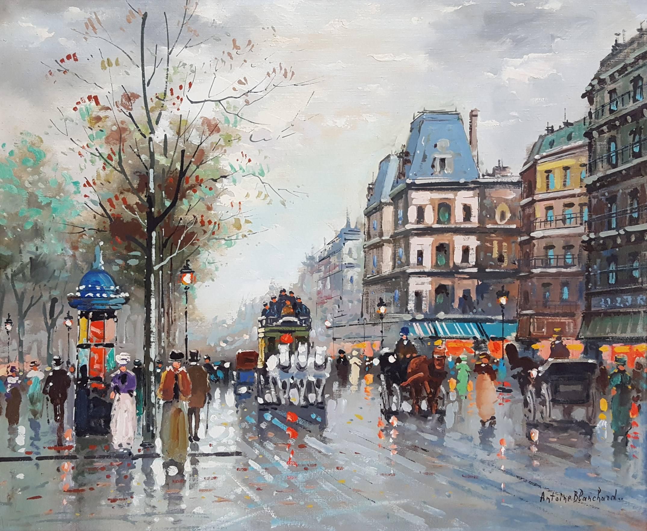 Antoine Blanchard Landscape Painting - Paris, France