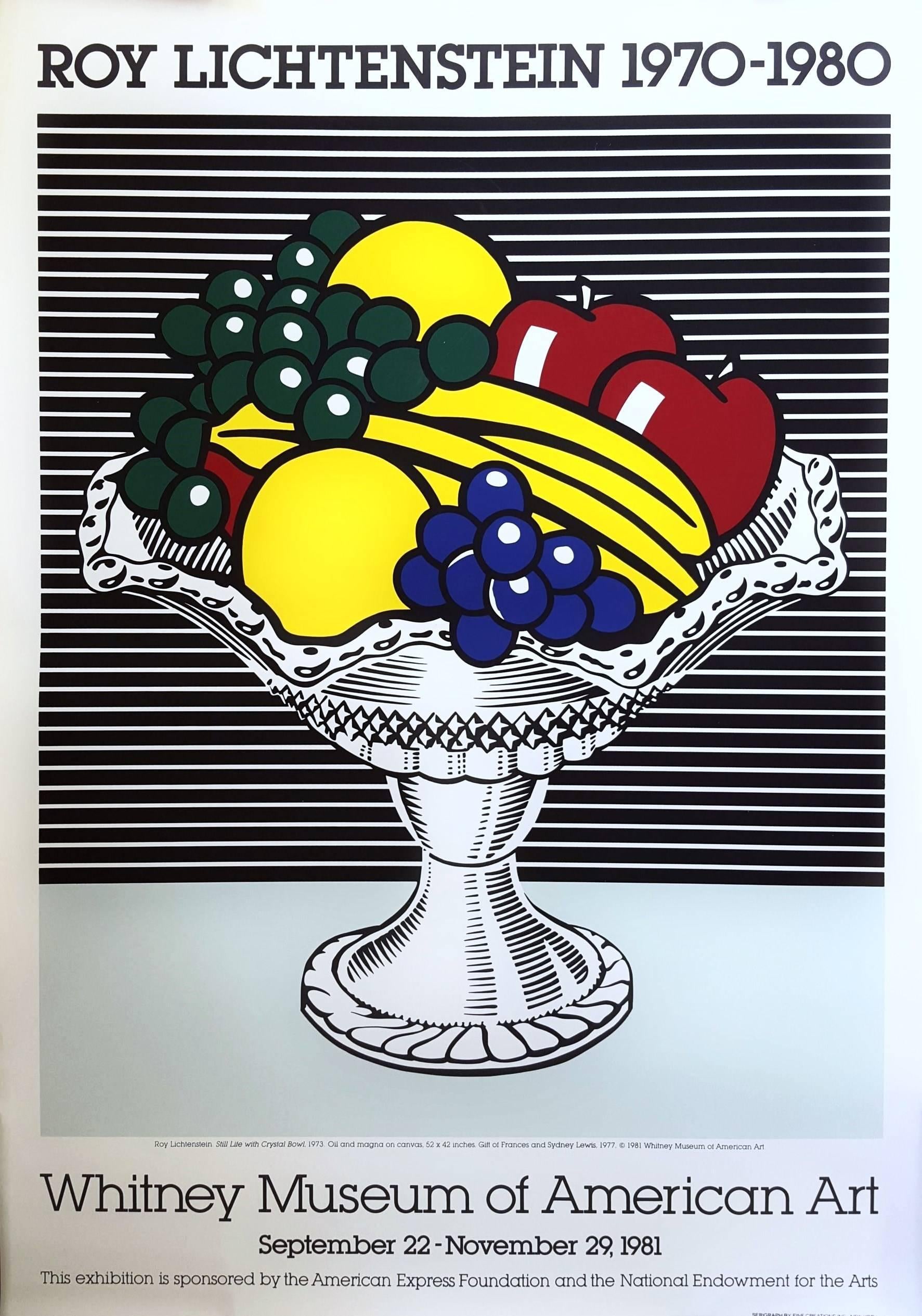 Still-Life Print Roy Lichtenstein - Whitney Museum of American Art:: New York