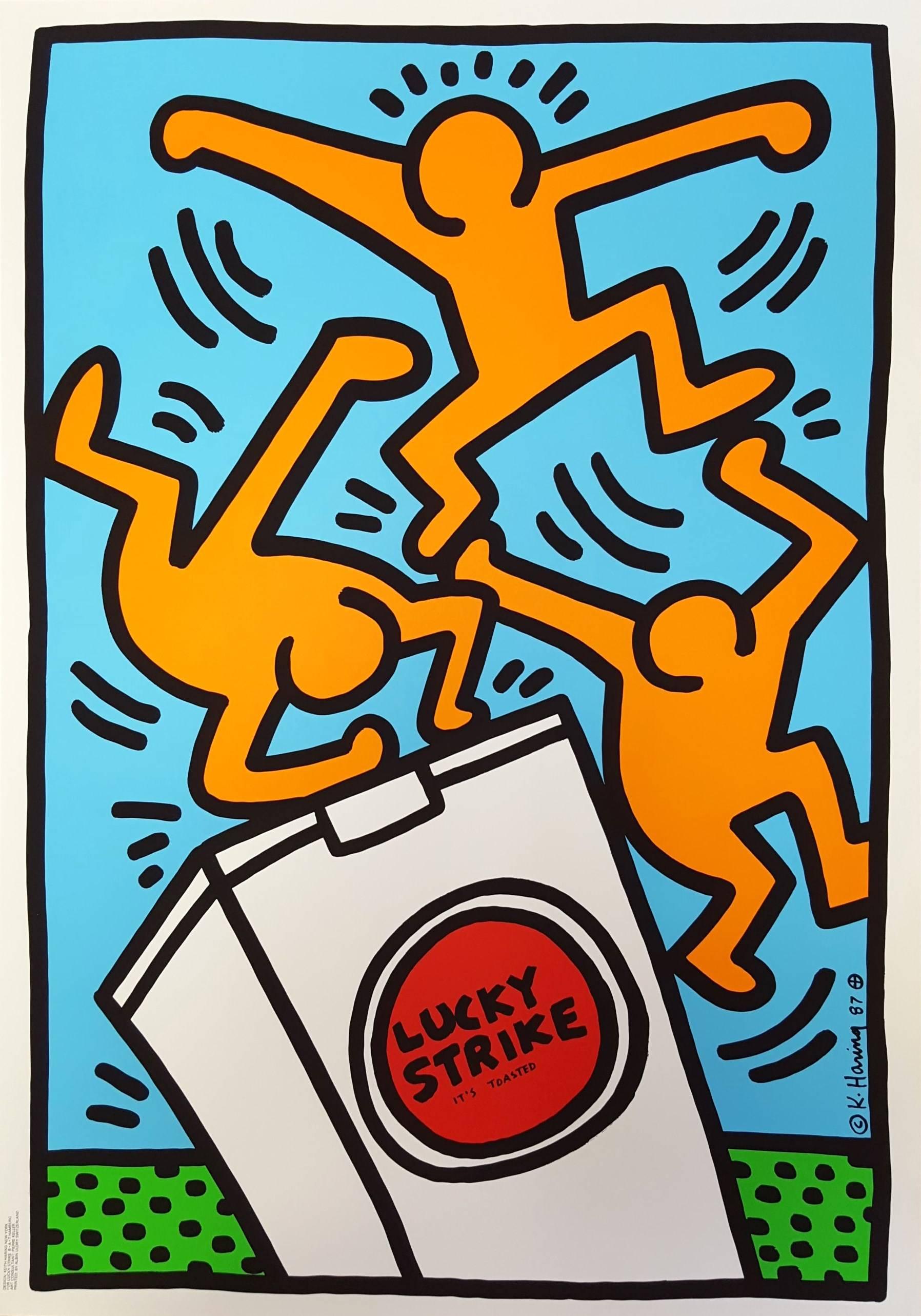 Keith Haring Figurative Print - Lucky Strike III