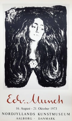 Nordjyllands Kunstmuseum (The Brooch. Eva Mudocci) Poster /// Edvard Munch Litho
