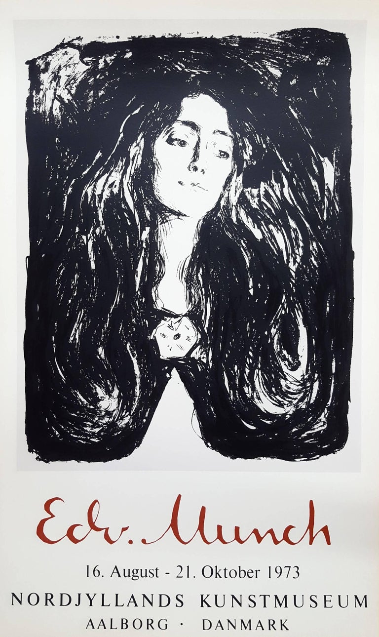 Edvard Munch Portrait Print - Nordjyllands Kunstmuseum (The Brooch. Eva Mudocci) Poster