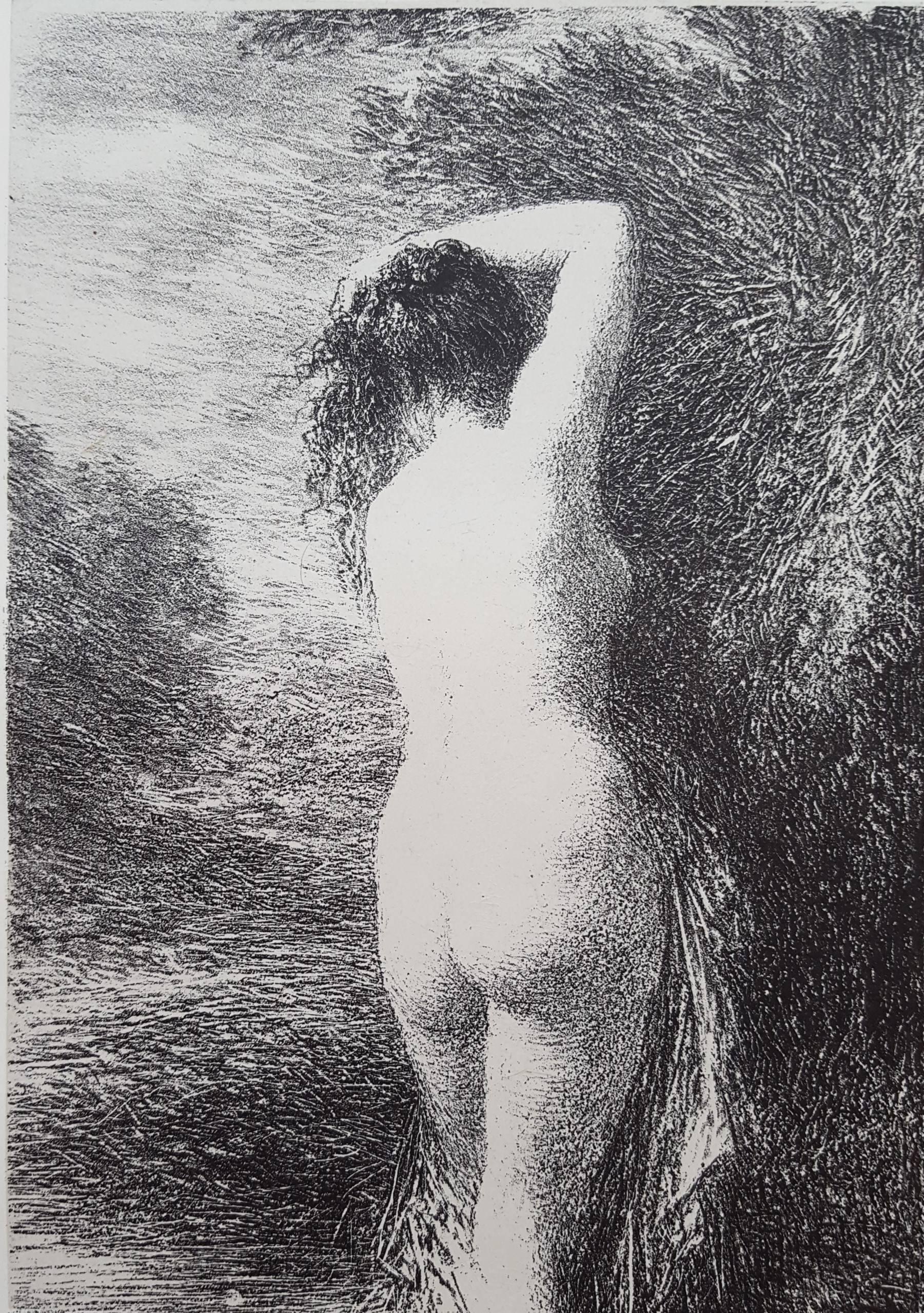 Henri Fantin-Latour Nude Print - Baigneuse