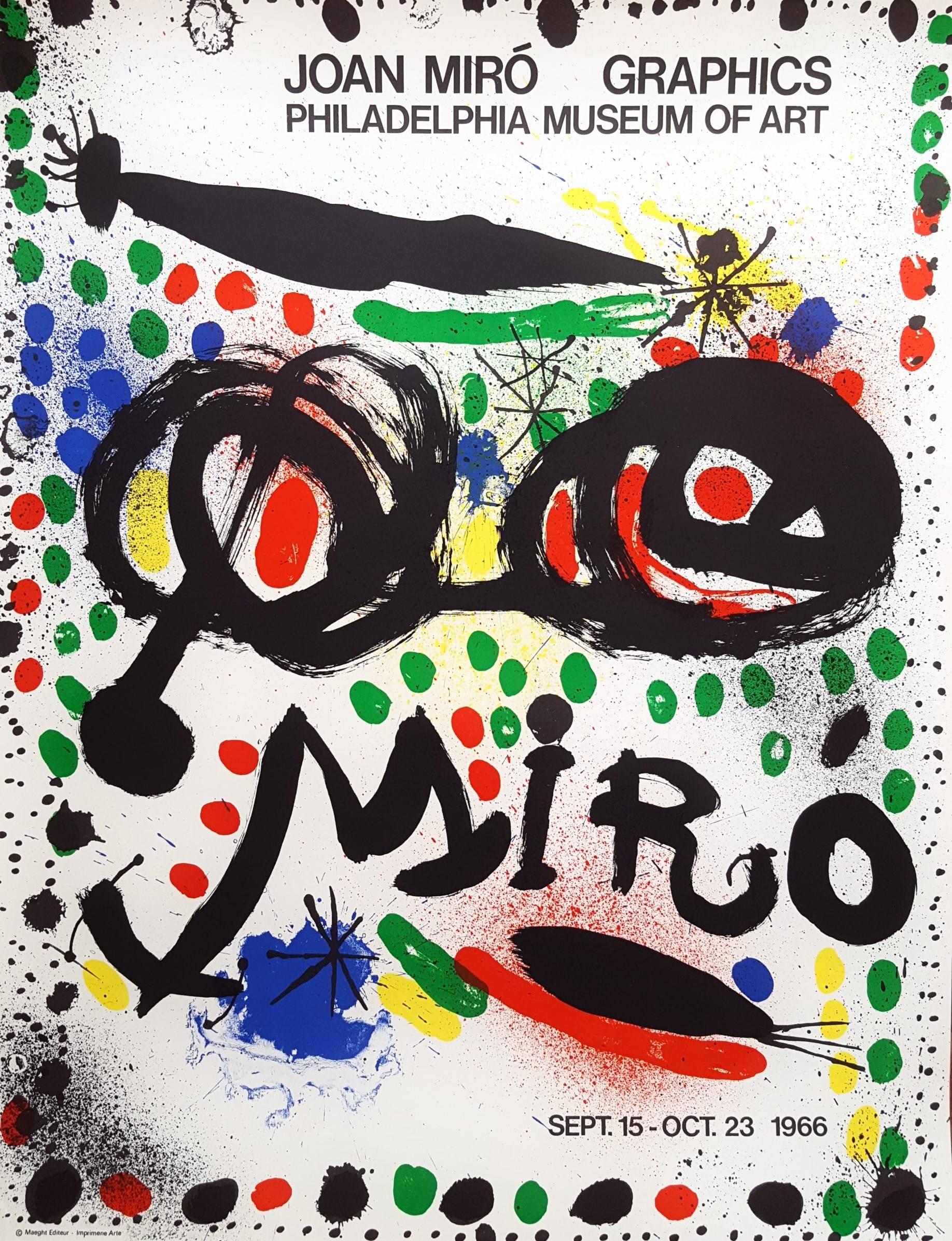 Joan Miró Abstract Print – grafische Grafiken: Philadelphia Museum of Art