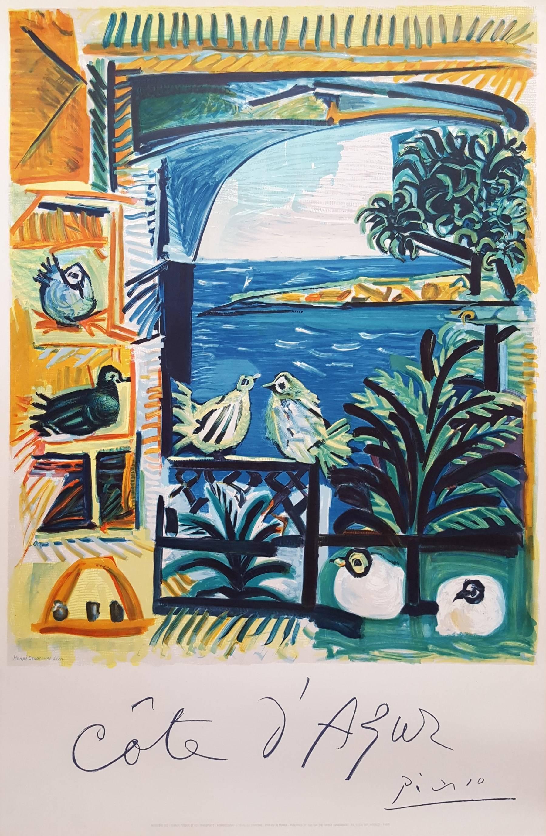 Pablo Picasso Landscape Print - Cote D'Azur