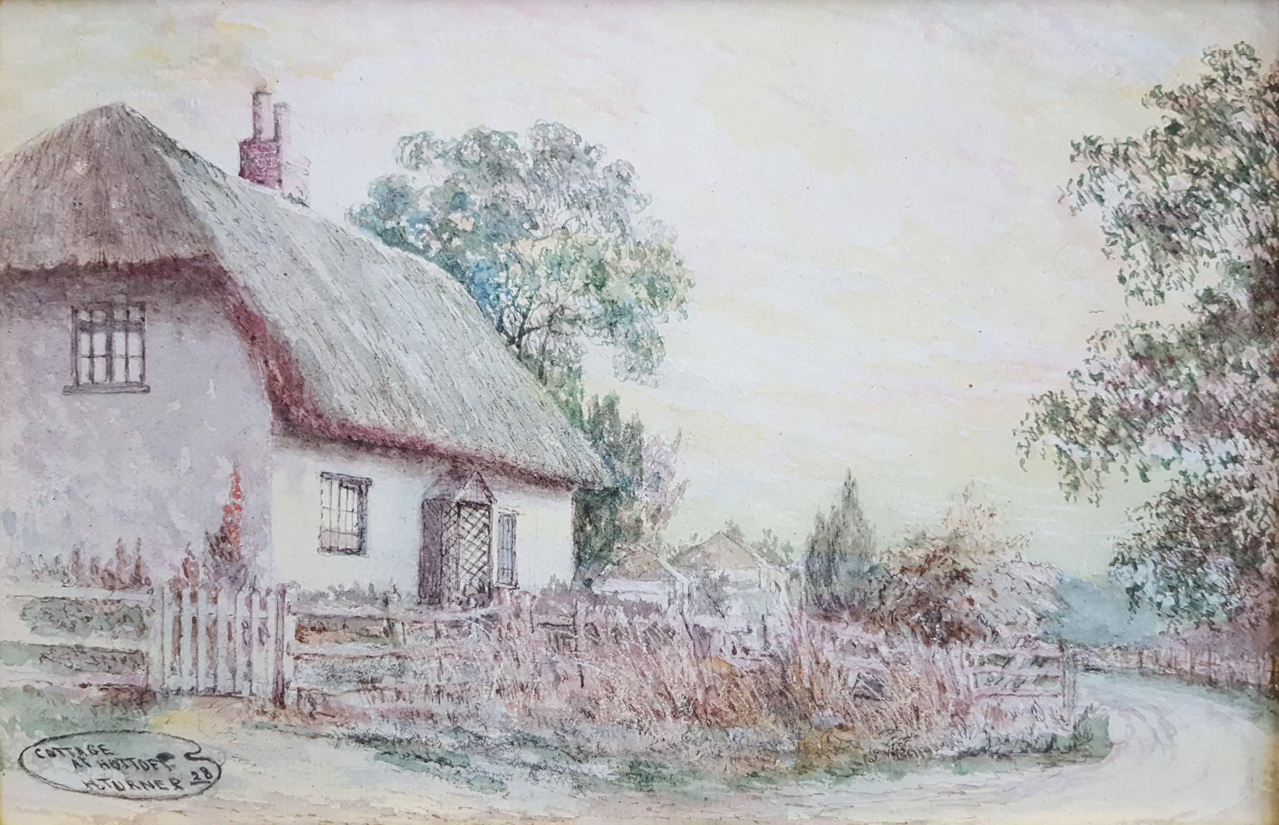 Harry Turner Landscape Art - Cottage at Huttoft, Lincolnshire, UK