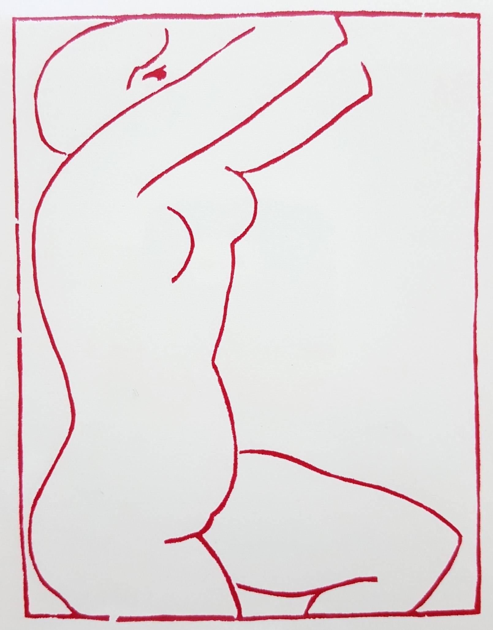 Vincent Torre Nude Print - "Matisse Nude"