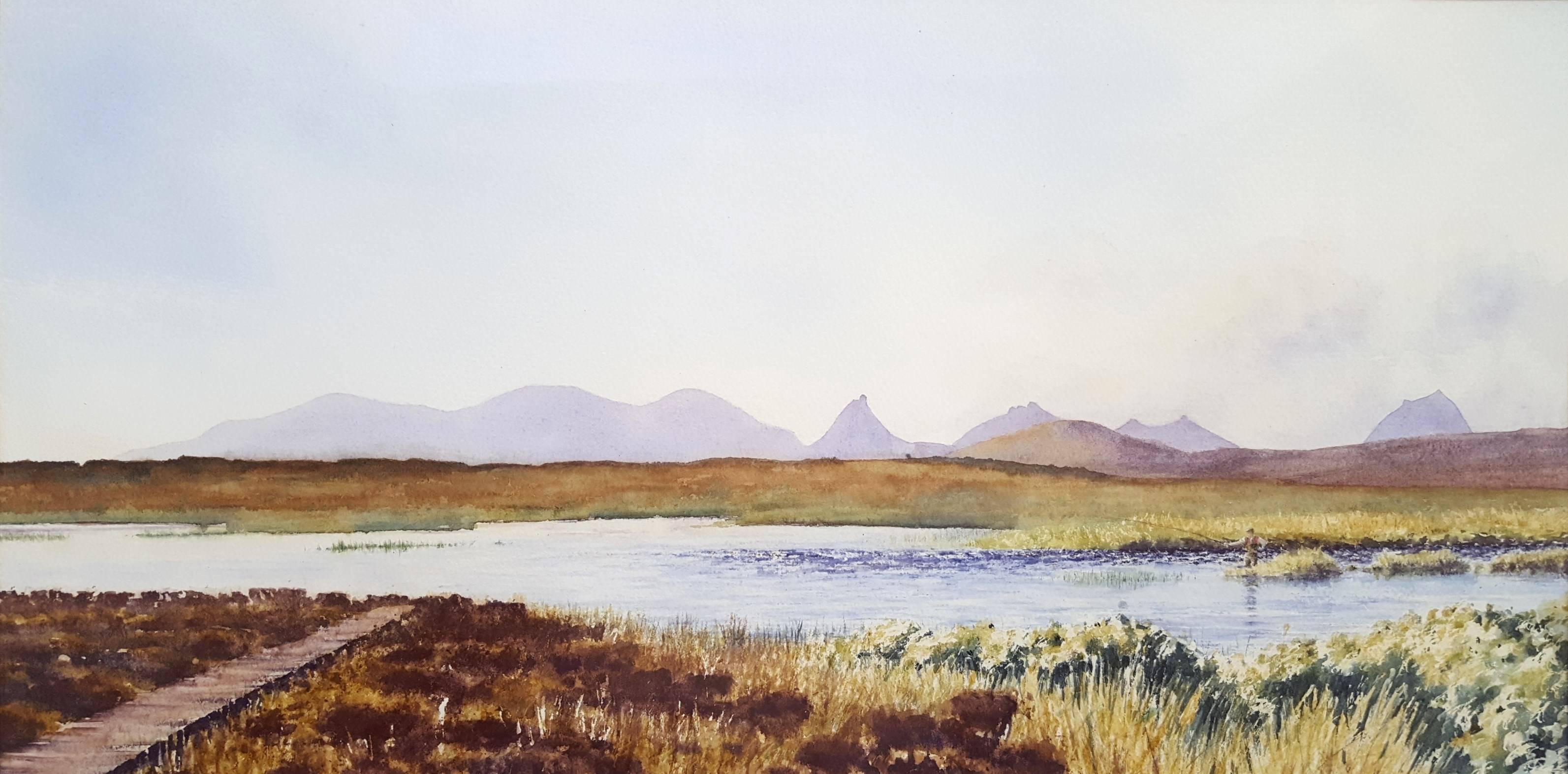 Gillie Cawthorne Landscape Art - Loch Beg, Sutherland, Scotland