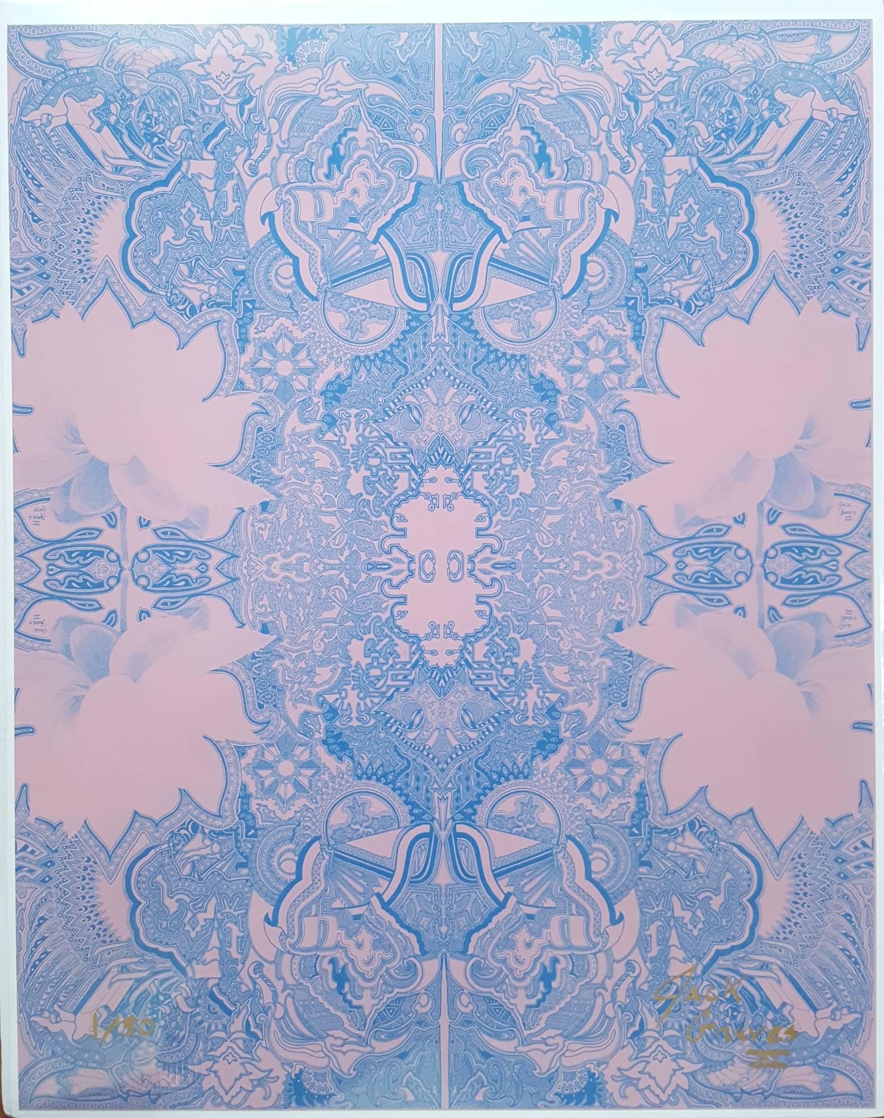 Jack Graves III Abstract Print - Lotus Temple 2