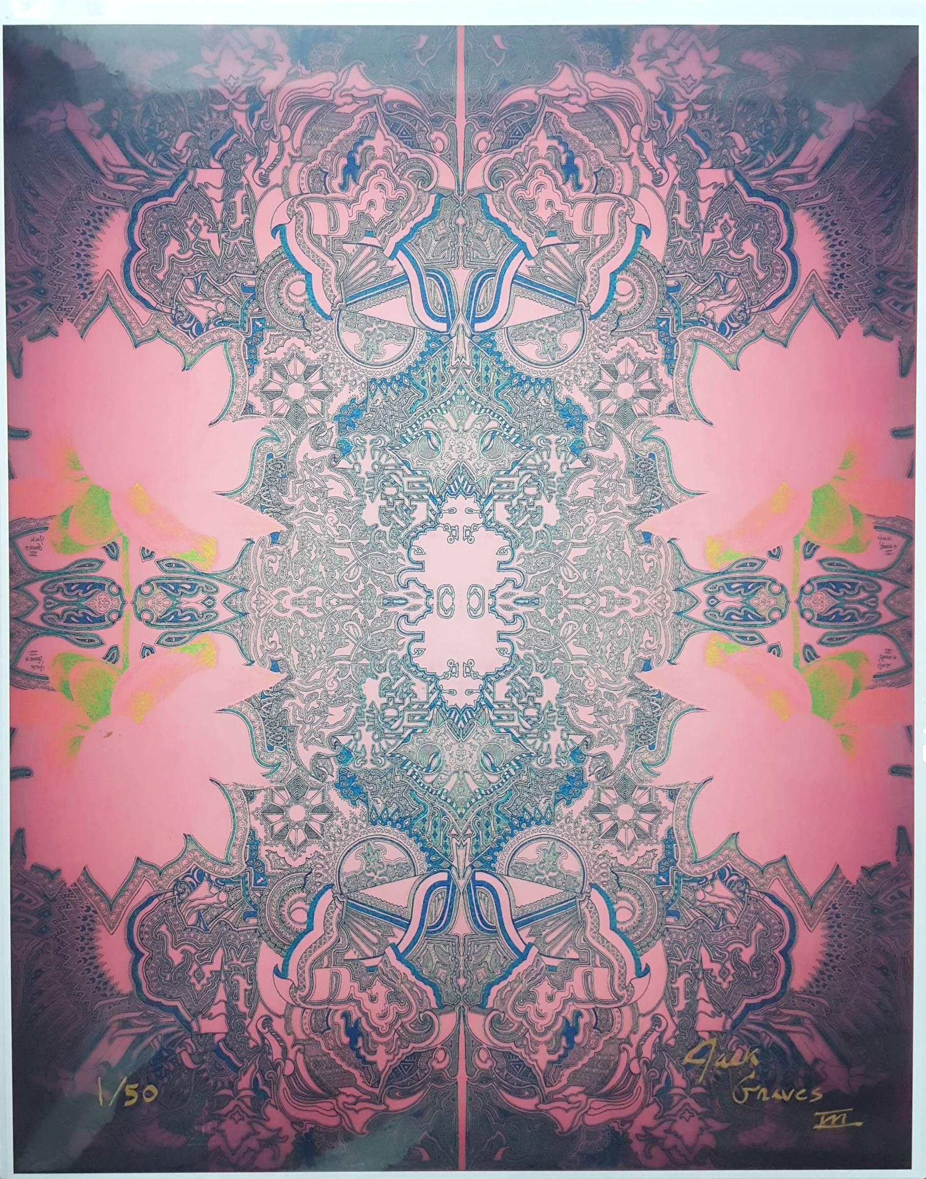 Jack Graves III Abstract Print - Lotus Temple 1