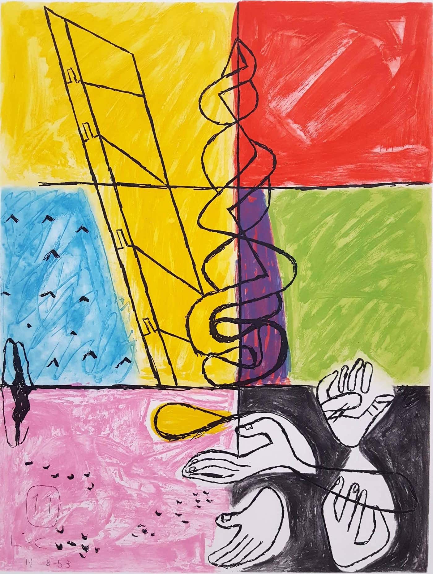 Le Corbusier Unité, Planche 8 (Set of 2) For Sale at 1stDibs le