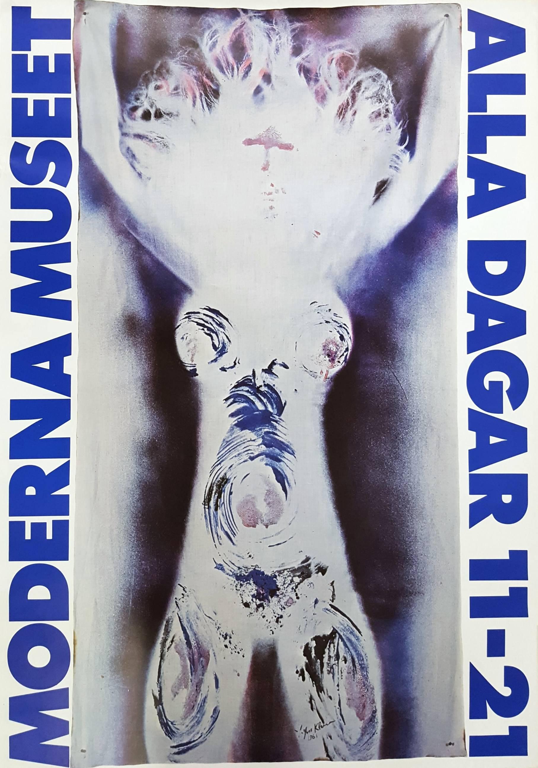 Yves Klein Nude Print - Shroud Anthropometry 20 - Vampire