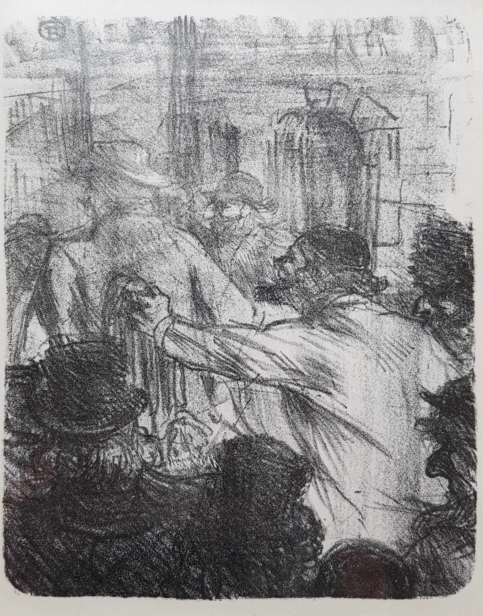 Henri de Toulouse-Lautrec Figurative Print - La Halle aux Draps. Cracovie