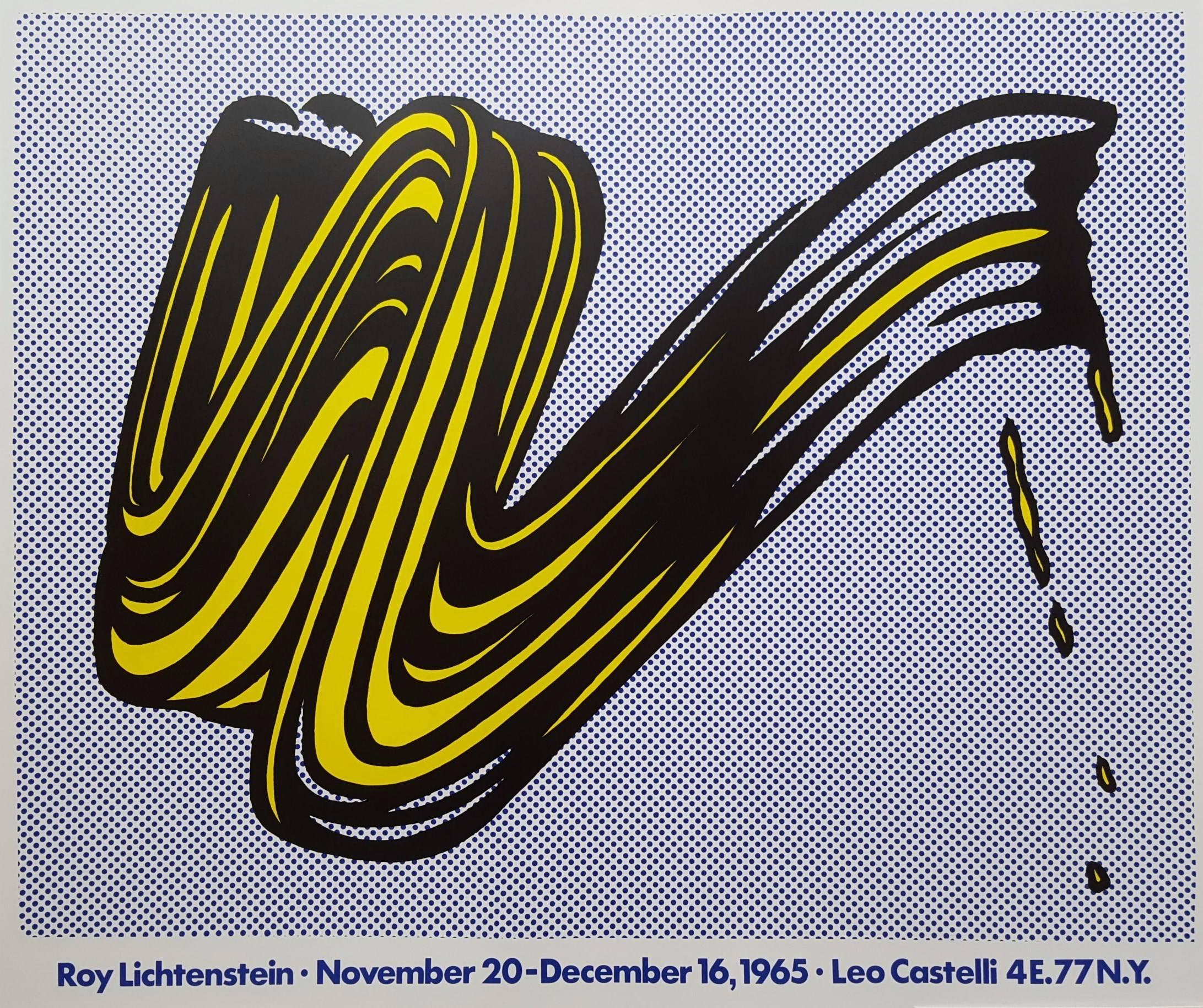 Roy Lichtenstein Abstract Print - Brushstroke: Leo Castelli Gallery