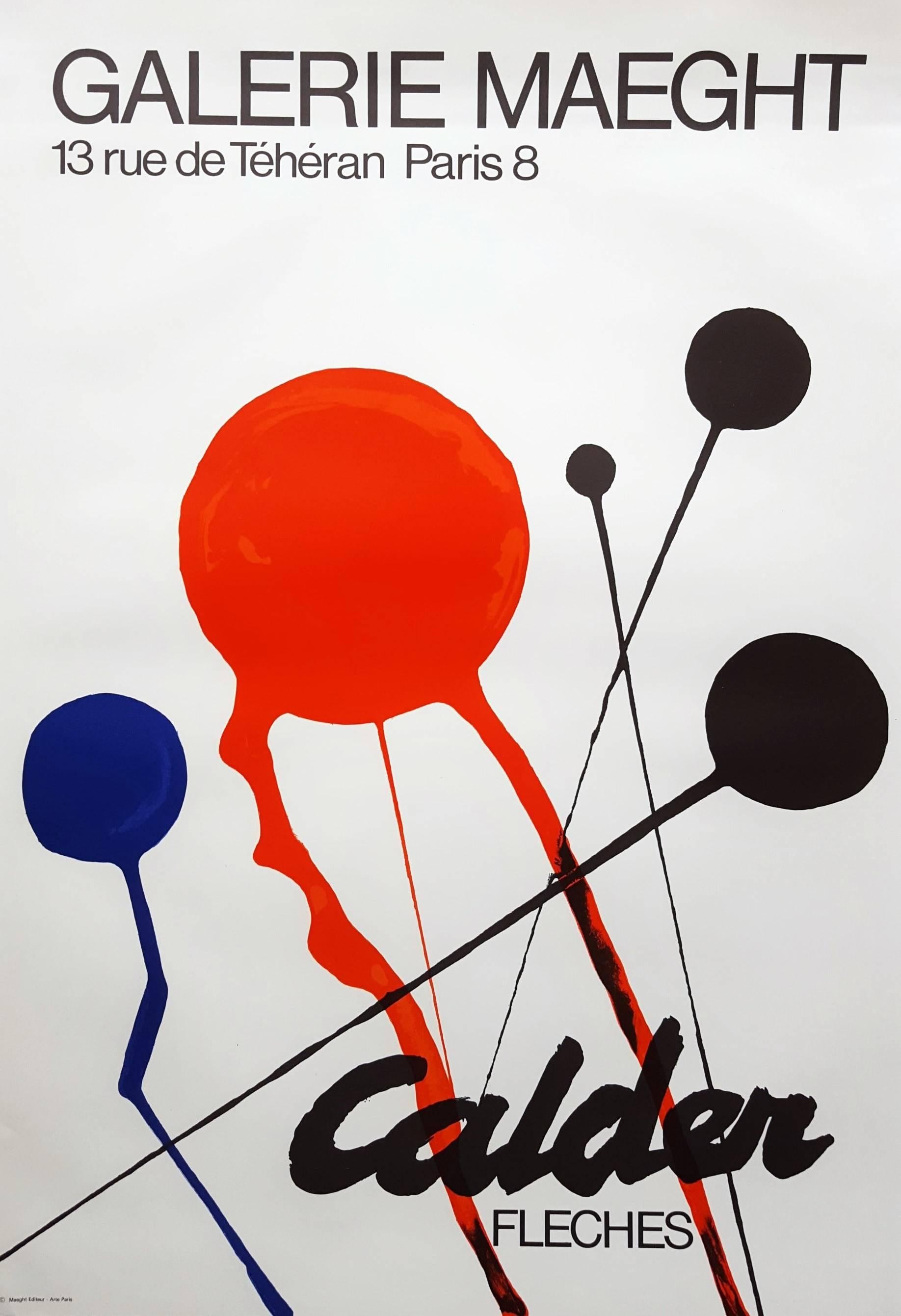 (after) Alexander Calder Abstract Print - Fleches