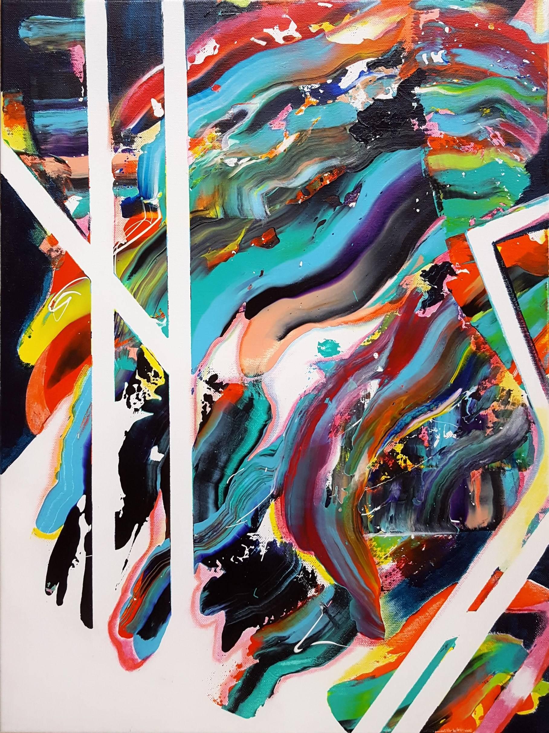 Jack Graves III Abstract Painting - Poseidon