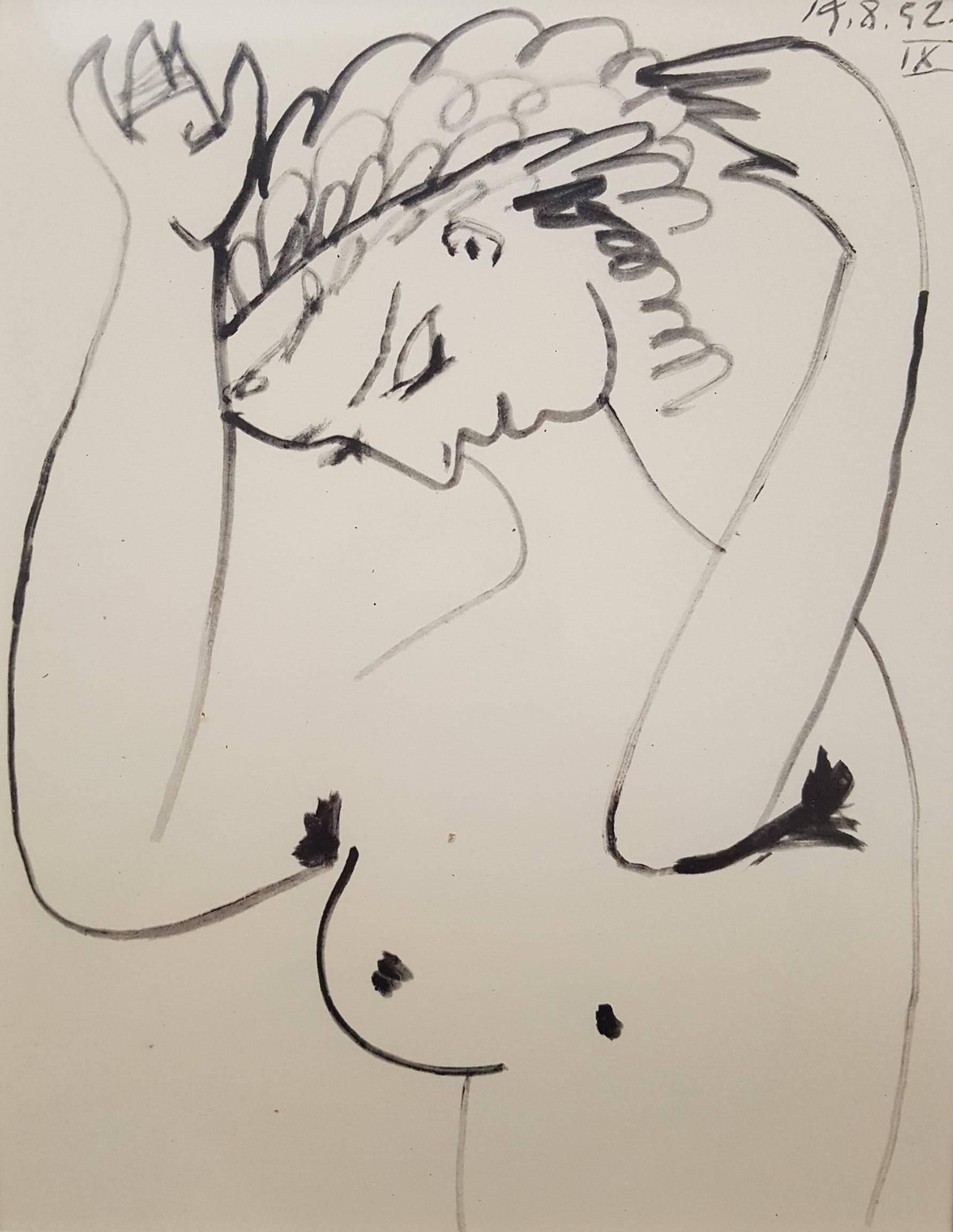 (after) Pablo Picasso Nude Print - La Comedie Humaine