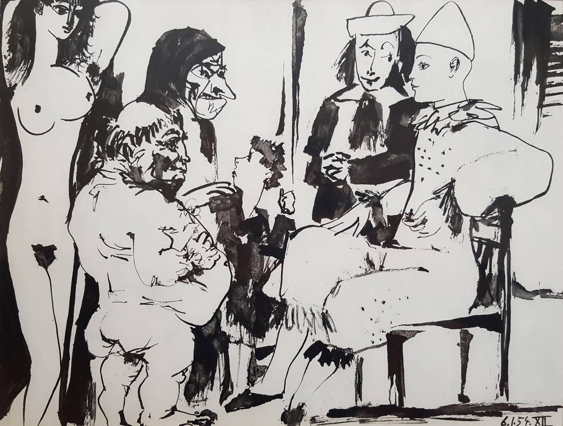 (after) Pablo Picasso Interior Print - La Comedie Humaine