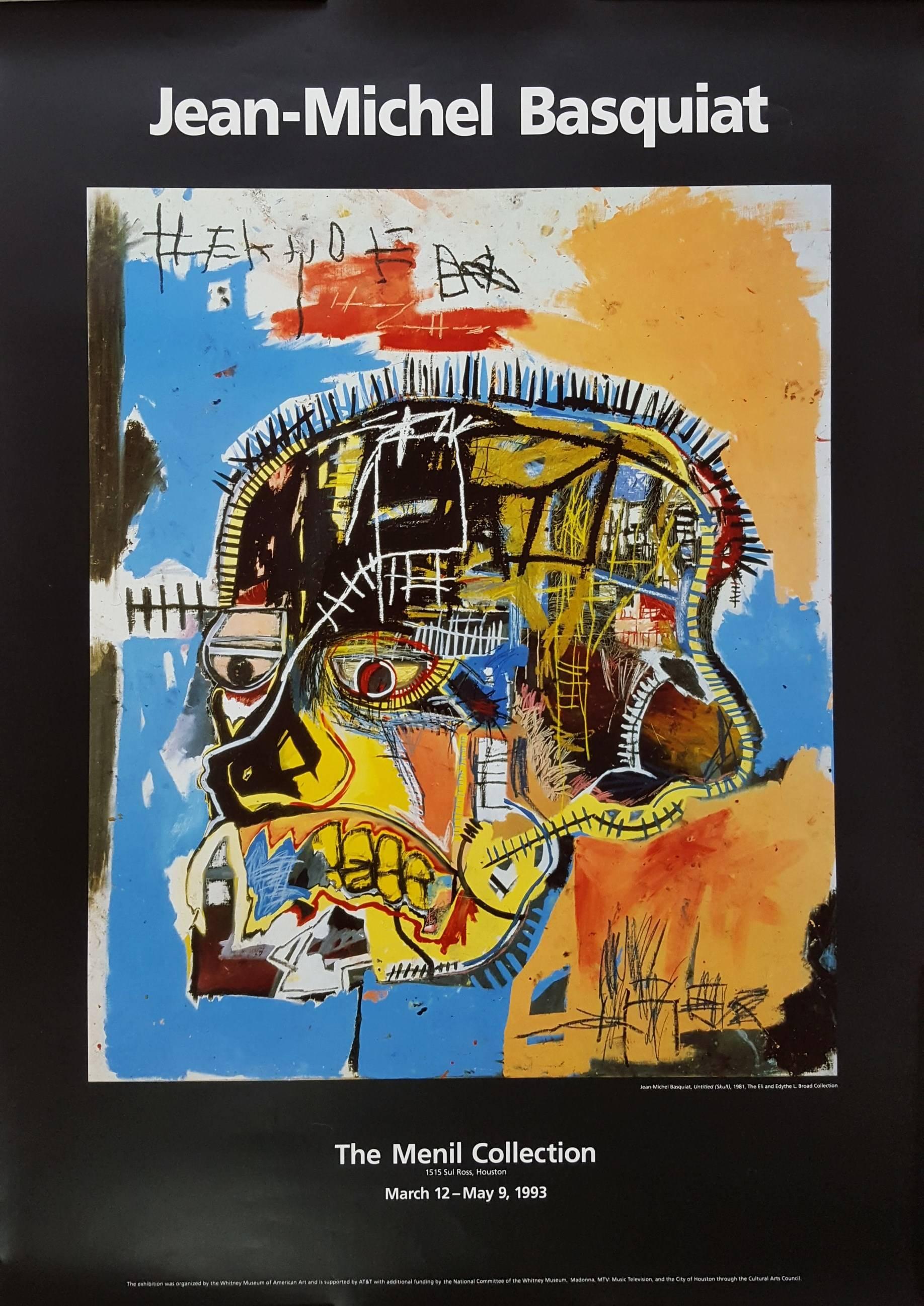 (after) Jean-Michel Basquiat Portrait Print - Untitled (Skull)
