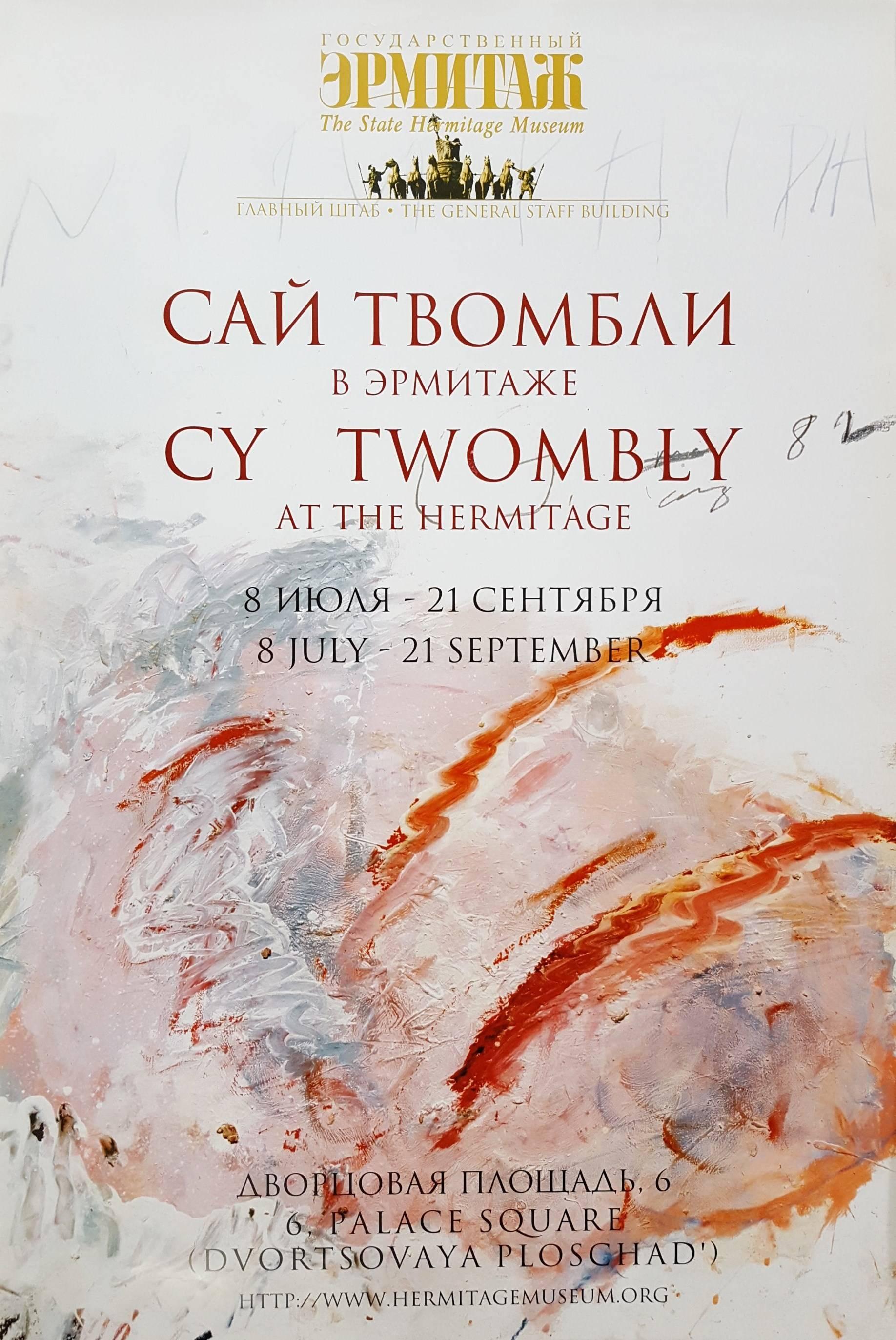 (after) Cy Twombly Abstract Print - Cy Twombly at The Hermitage