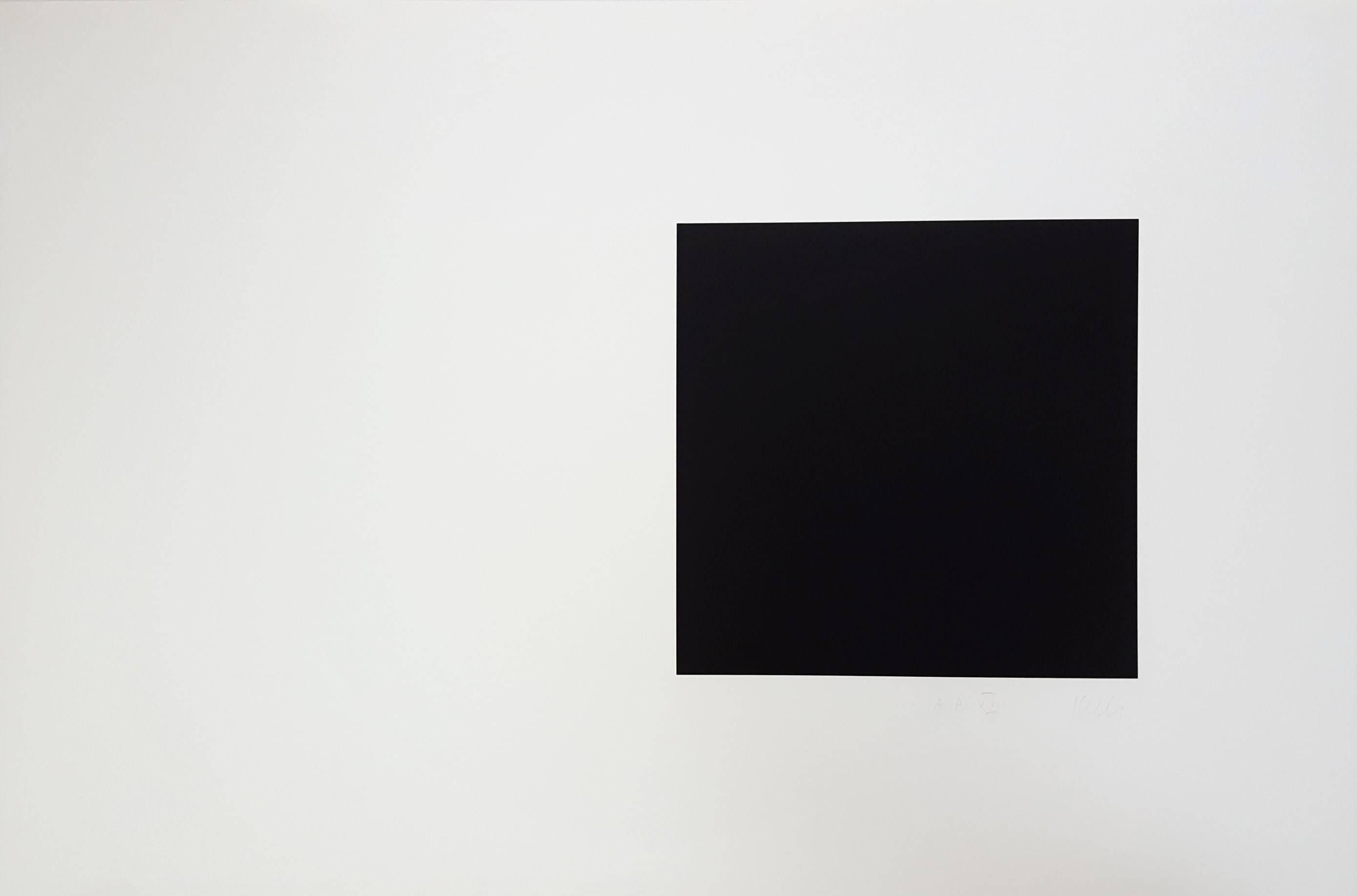 Ellsworth Kelly Abstract Print - White and Black